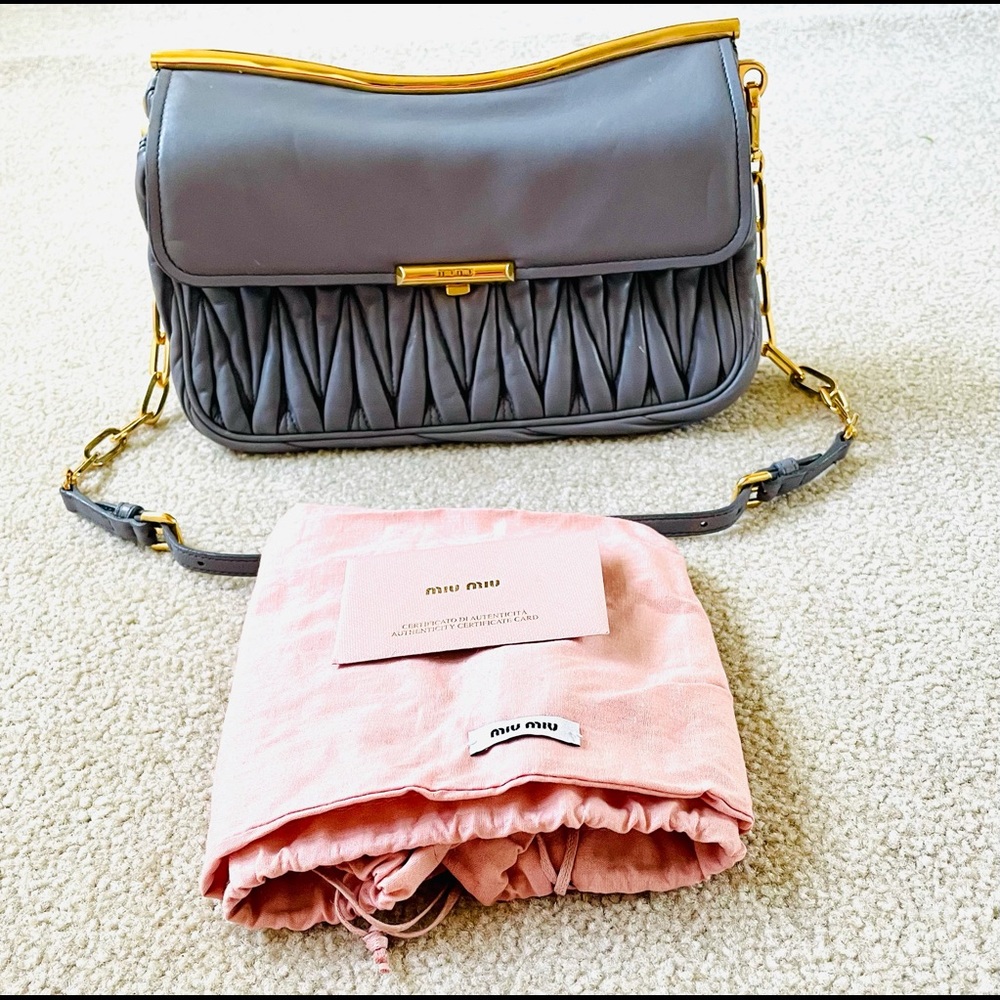 MiuMiu matelassé shoulder bag